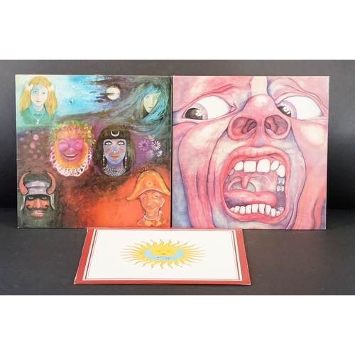 585 - Vinyl - 3 King Crimson LPs on Island Records to include In The Court Of (ILPS 9111), In The Wake Of ... 