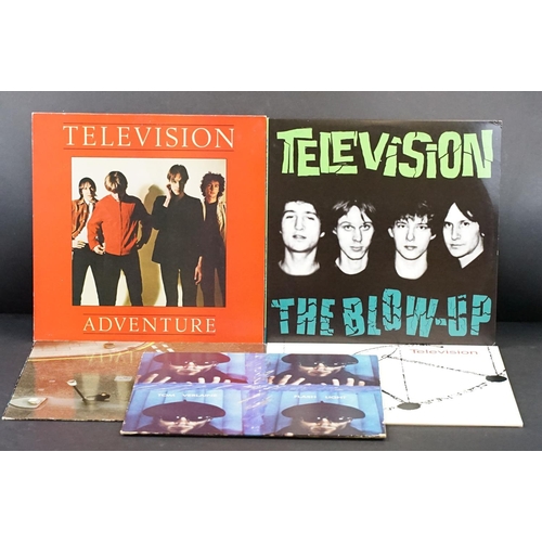 590 - Vinyl - Television & Members, 5 albums to include: The Blow Up (US 2001 double blue vinyl album, ROI... 