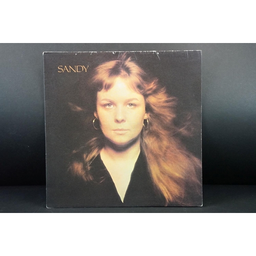 604 - Vinyl - 3 Sandy Denny LPs to include Sandy (ILPS 9207) pink rim Island label, The North Star Grassma... 