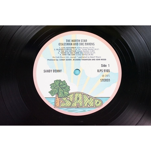 604 - Vinyl - 3 Sandy Denny LPs to include Sandy (ILPS 9207) pink rim Island label, The North Star Grassma... 