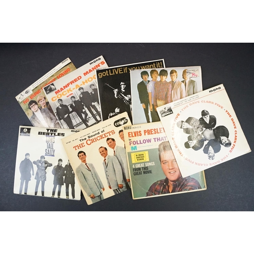 402 - Vinyl - Approx 70 mainly 1960s UK EPs to include Buddy Holly, The Crickets, The Beatles, Rolling Sto... 