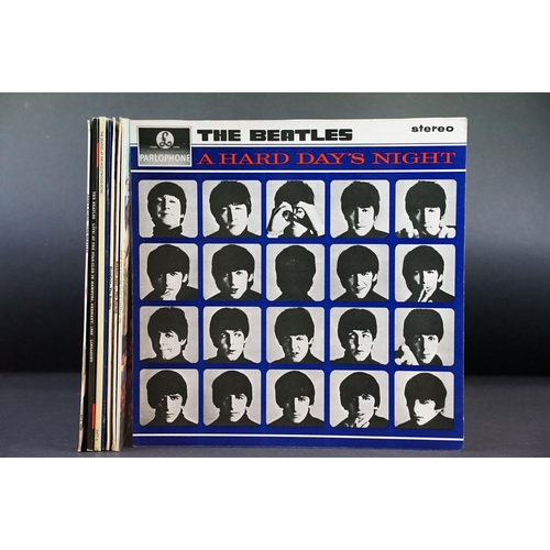 802 - Vinyl - 8 Beatles LPs to include A Hard Days Night, Rubber Soul, Revolver, Sgt Pepper At The Hollywo... 