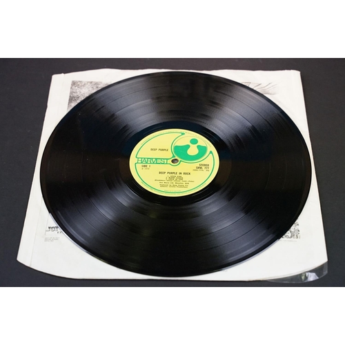 807 - Vinyl - Deep Purple In Rock on Harvest (SHVL 777) no EMI to label, A2/B1 matrices, Harvest advertisi... 