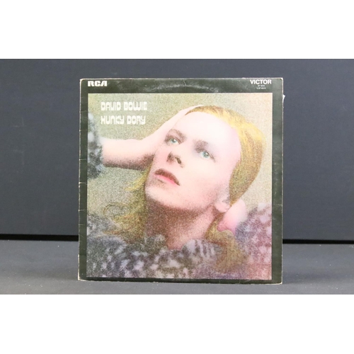 818 - Vinyl - 5 David Bowie LPs to include Hunky Dory (SF8244) RCA Orange label, Mainman/Chrysalis\/Bowie ... 