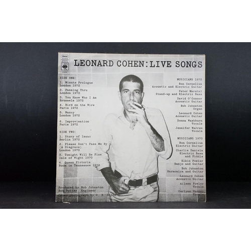 835 - Vinyl - 8 Leonard Cohen LPs to include Songs Of Love And Hate, Death Of A Ladies Man, New Skin For O... 