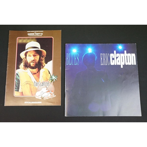 942 - Vinyl - 10 Eric Clapton tour programmes to include 1976, 1988, 1989, 1990, 1991, 1992, 1993, 1996, 1... 