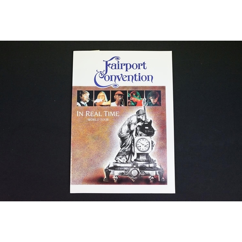 943 - Memorabilia & Autograph - 7 Fairport Convention tour programmes to include 1986, 1988 (signed by Sim... 