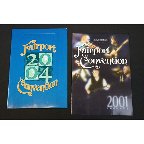 943 - Memorabilia & Autograph - 7 Fairport Convention tour programmes to include 1986, 1988 (signed by Sim... 