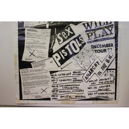Memorabilia Original Sex Pistols Never Mind The Bans 1977 Tour Poster An Extremely Rare Poster F 