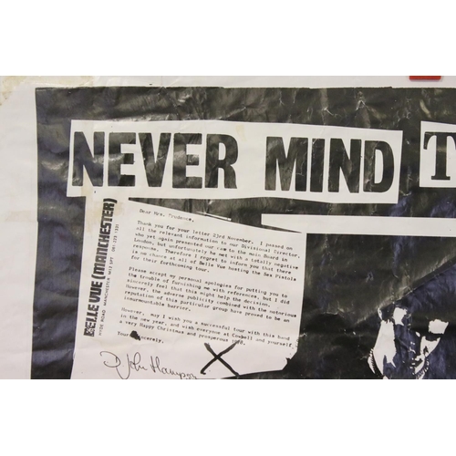 920 - Memorabilia - Original Sex Pistols Never Mind The Bans 1977 tour poster.  An extremely rare poster f... 