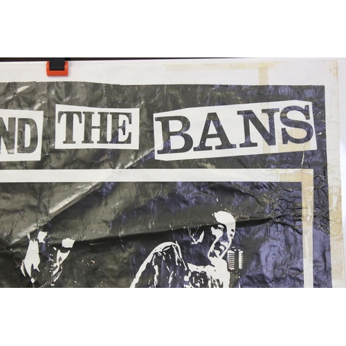 920 - Memorabilia - Original Sex Pistols Never Mind The Bans 1977 tour poster.  An extremely rare poster f... 