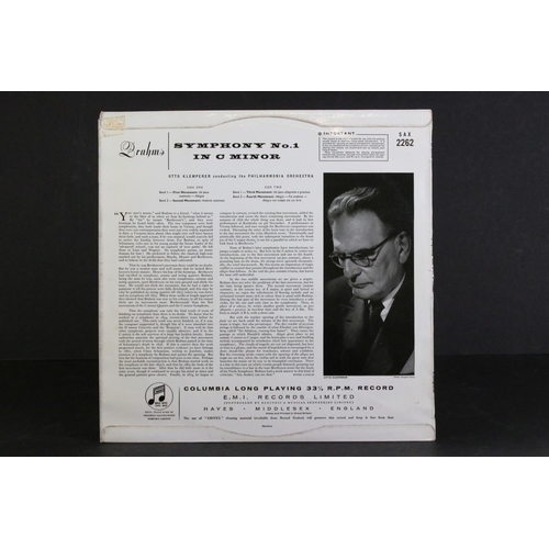 908 - Vinyl - Classical - Otto Klemperer - Brahms Symphony No.1. Original UK ED 1 stereo pressing with sil... 