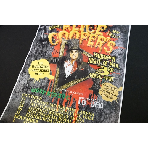 917 - Memorabilia - Approx 10 Alice Cooper posters for UK and Australian tours, releases, and portraits, i... 