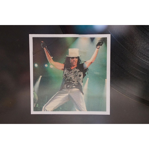 919 - Memorabilia - Alice Cooper School's Out montage including album, 7