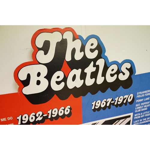 927 - Memorabilia - The Beatles large card point of sale shop display advertising the release of 1962-1966... 