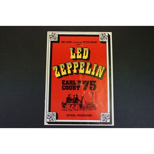 936 - Memorabilia – 10 tour programmes to include Led Zeppelin Earls Court 1975 (front cover tatty), Pink ... 