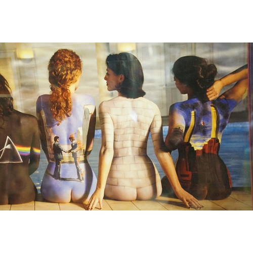 937 - Memorabilia - Pink Floyd framed and glazed back catalogue promo poster (105cm x 75cm approx inc fram... 