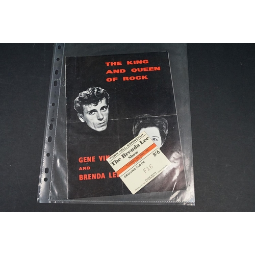 939 - Memorabilia - Bill Haley 1957 European Tour programme and ticket stub for 2nd performance at the Ode... 