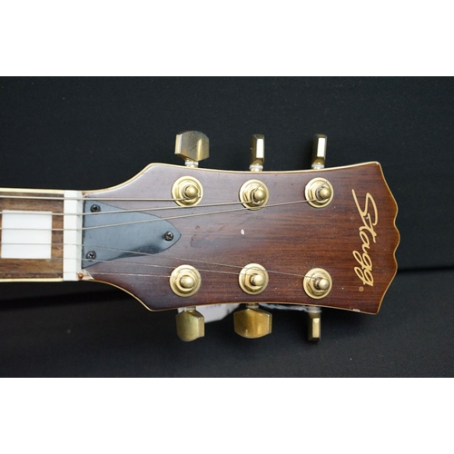 949 - Guitar - A Stagg hollow body electric guitar