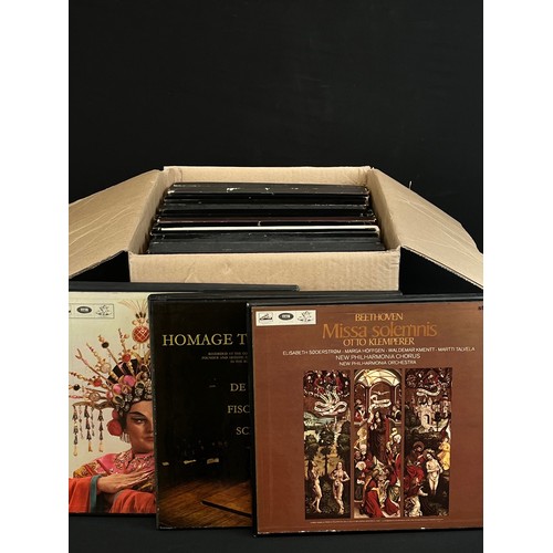 902 - Vinyl - 21 Classical boxsets featuring some stereo examples to include HMV SAN 161, SAN 165, SAN 182... 