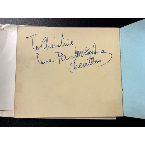 924 - Memorabilia - Autograph book containing various signatures to include Paul McCartney (dedicated 'To ... 