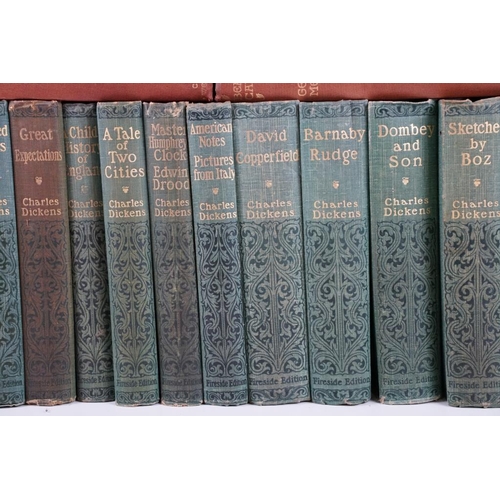 396 - Collection of books by Charles Dickens, mainly The Fireside Dickens, Fireside Editions and a collect... 