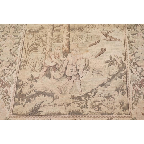 620 - Machine Tapestry Flemish style Panel depicting a Hunting Scene, 219cm x 148cm