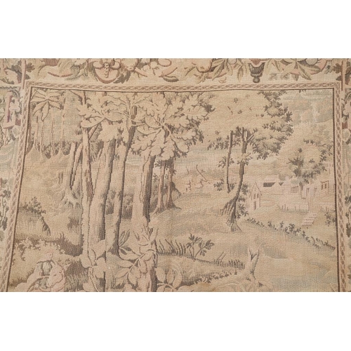 620 - Machine Tapestry Flemish style Panel depicting a Hunting Scene, 219cm x 148cm