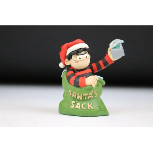 121 - Robert Harrop, Five Boxed Beano Dennis the Menace Christmas Figures including BDCS96 Santa’s Little ... 