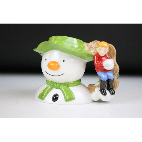 125 - Four Coalport Characters 'The Snowman' figurines to include; The Story Ends (751/5000), the snowman ... 