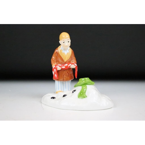 125 - Four Coalport Characters 'The Snowman' figurines to include; The Story Ends (751/5000), the snowman ... 