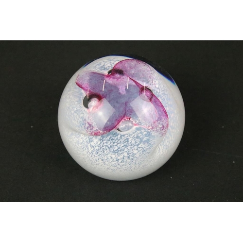 141 - Eight Caithness paperweights to include; 25th anniversary of the first flight on concord, Sea Pearls... 