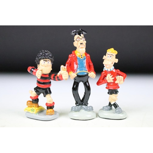 152 - Robert Harrop - Ten Boxed Beano - Dandy Miniature Pewter Figures including MBDS01 Bash Street School... 