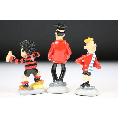 152 - Robert Harrop - Ten Boxed Beano - Dandy Miniature Pewter Figures including MBDS01 Bash Street School... 