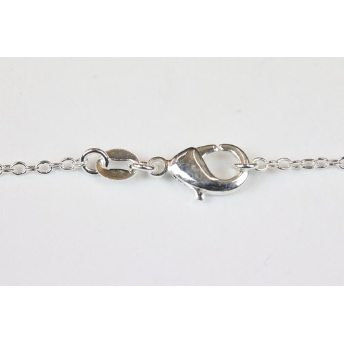 266 - Silver Magnifying Glass Pendant Necklace