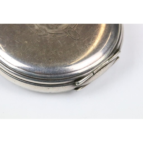 280 - A fully hallmarked sterling silver cased pocket watch together with another pocket watch.