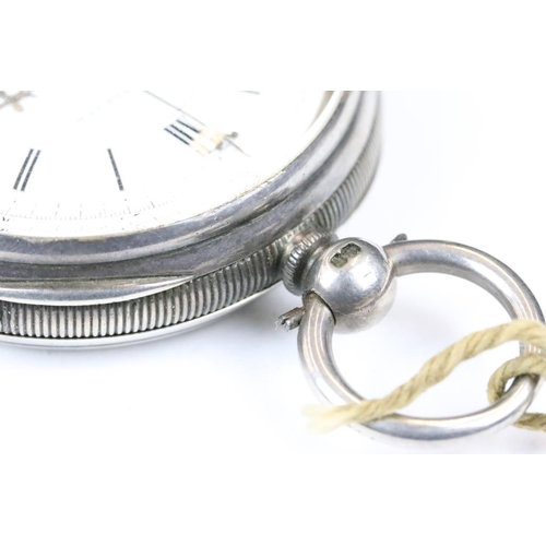 280 - A fully hallmarked sterling silver cased pocket watch together with another pocket watch.