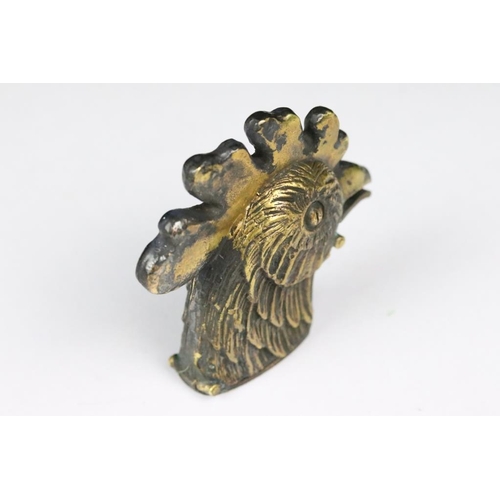 283 - Brass Vesta Case in the form of a Chicken's Head