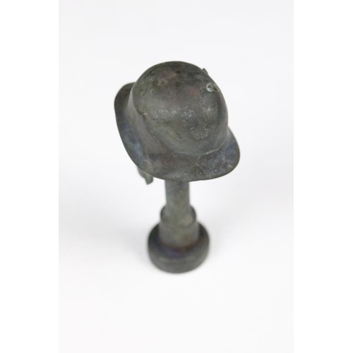 285 - Bronze Pipe Tamper of Skull form