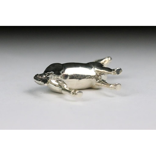 290 - Silver Pincushion in the form of a Horse