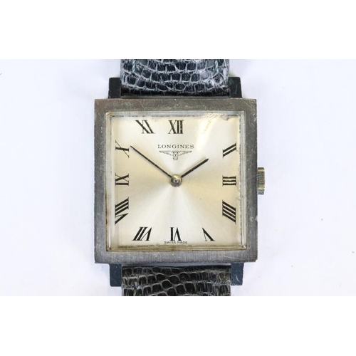 301 - Gents Longines Manual Wind  Square Cased Wristwatch