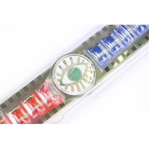 309 - A collection of ten cased Quartz Swatch watches to include 1996 Atlanta Olympics and 100 Years of Ci... 