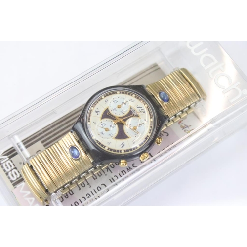 310 - A collection of ten cased Swatch watches to include 1996 Atlanta Olympics Chronograph, Irony and Lim... 