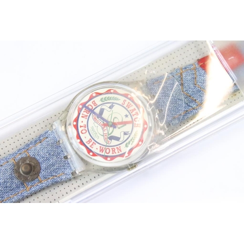 310 - A collection of ten cased Swatch watches to include 1996 Atlanta Olympics Chronograph, Irony and Lim... 