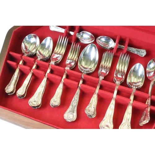 330 - A canteen of silver plated cutlery.