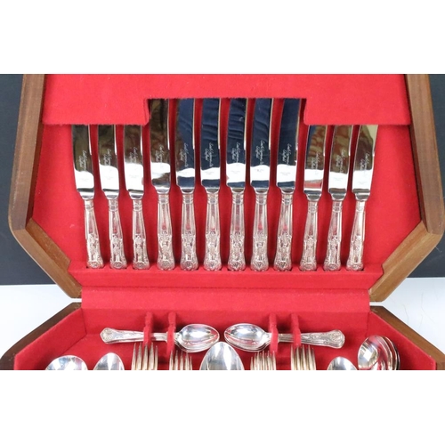 330 - A canteen of silver plated cutlery.