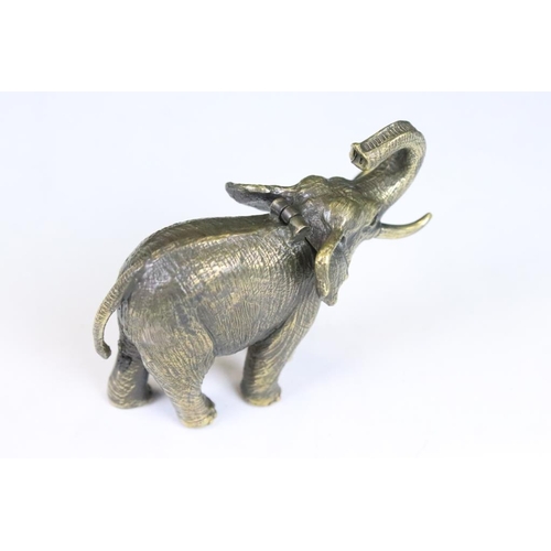 344 - Brass Vesta Case in the form of an Elephant