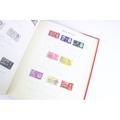 382 - Collection of British stamps contained within three albums, to include a Stanley Gibbons Windsor Alb... 