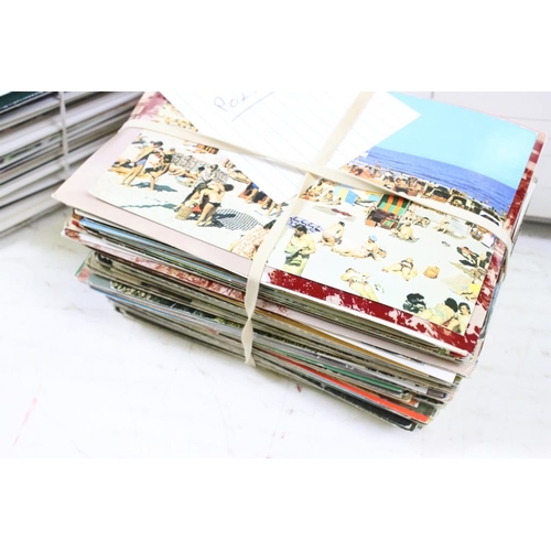 384 - Extensive collection of late 20th century postcards contained within 13 boxes / albums, covering a r... 