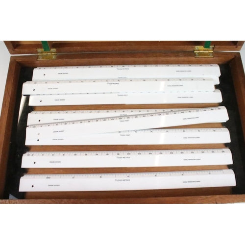 356 - A collection of vintage boxwood rulers to include Rabone folding examples together with a surveyors ... 